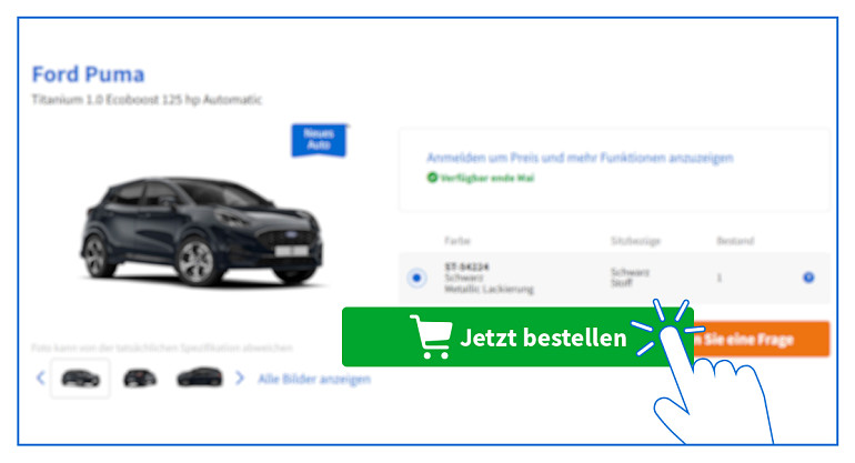 Fahrzeuge bequem online bestellen!