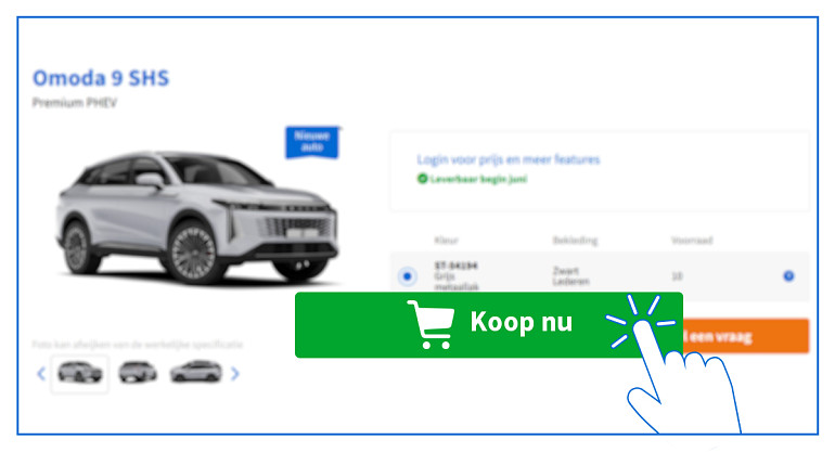 Bestel uw voertuigen nu eenvoudig online!