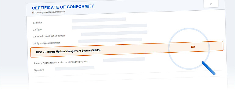 Point R156 du CoC indiquant « Non » : pouvez-vous quand même immatriculer le véhicule ?